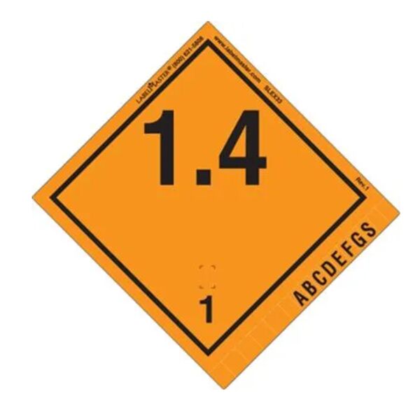 Explosive 1.4 International Label, Vinyl, Roll 500 Thumbnail