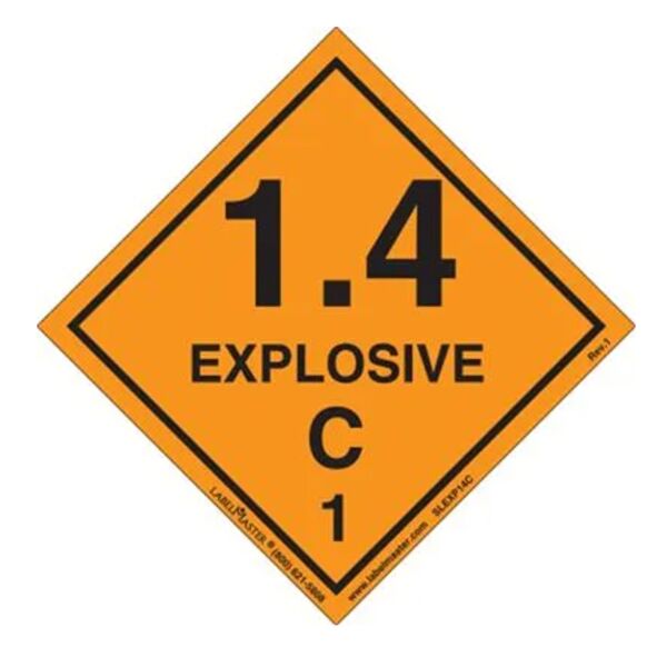 Explosive 1.4 C Label, Vinyl, Roll of 500  Thumbnail