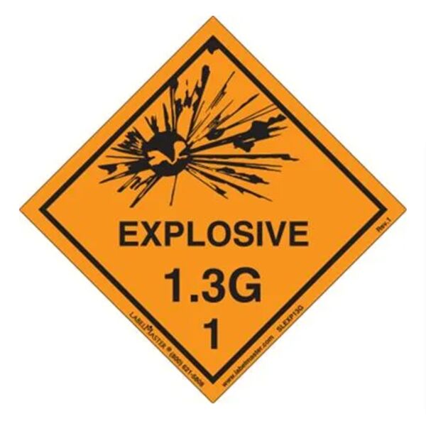 EXPLOSIVE 1.3 G LABEL, Paper, ROLL OF 500 Thumbnail