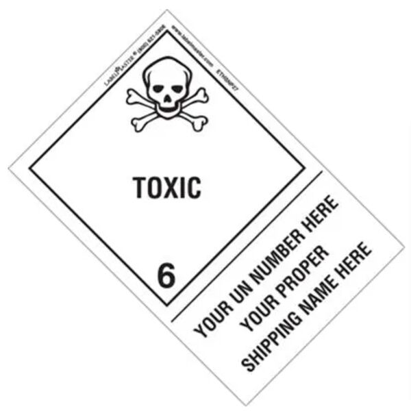 Personalized Toxic Shipping Name Label, Paper, Extended Tab Thumbnail