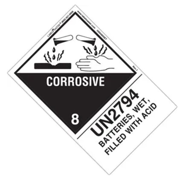 UN2794 Batteries Wet Filled With Acid  Thumbnail