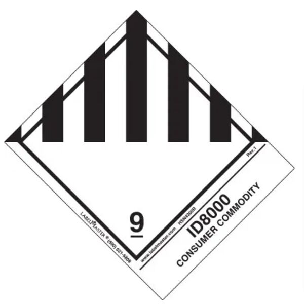Miscellaneous Dangerous Goods Label, ID8000 Consumer Commodity Thumbnail