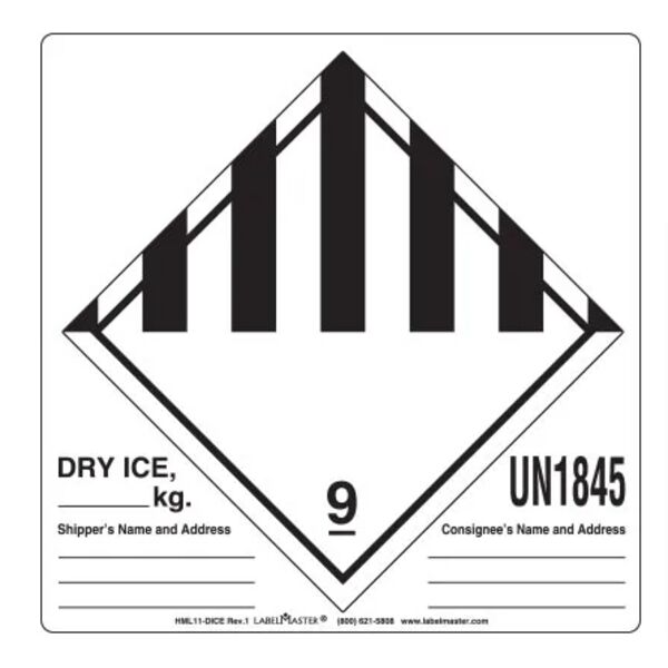 Personalized Dry Ice Labels, Paper, Roll of 500 Thumbnail