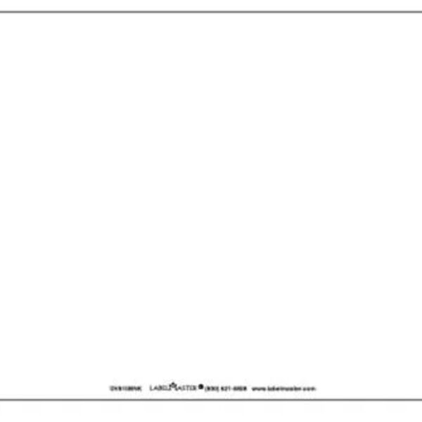 Laser Imprintable Vinyl Drum Label, 8 3/8" x 10 7/8" Blank  Thumbnail