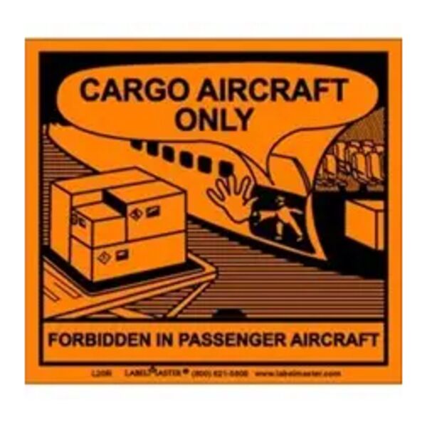 CARGO AIRCRAFT ONLY LABEL, PAPER, PACK OF 50 Thumbnail