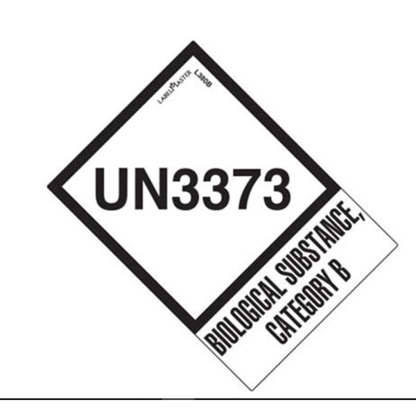 UN3373 LABEL, WITH TAB, 2" X 2 3/4" Thumbnail