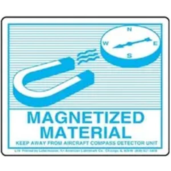 Magnetized Materials Air Label, Standard Thumbnail