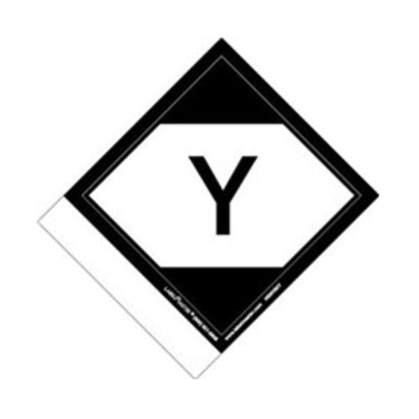 Limited Quantity Label, "Y", Paper, Blank Standard Tab, Roll of 500 Thumbnail