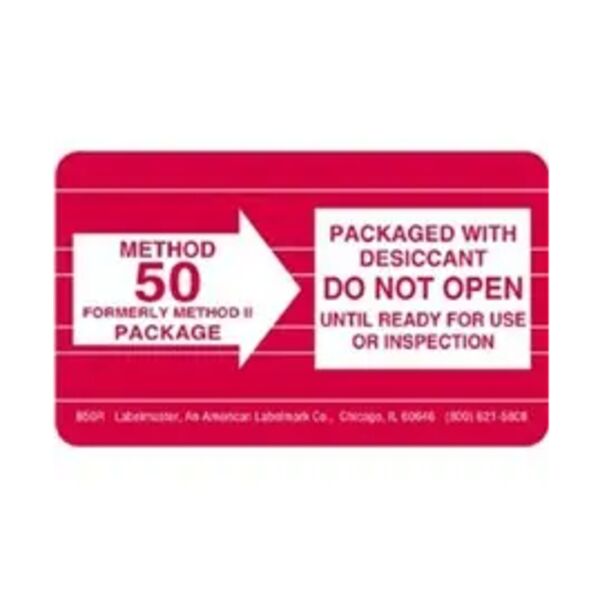 Method 50 Label, Paper, 2 1/2" x 1 1/2" Thumbnail