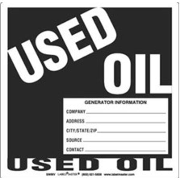 Used Oil Label, PVC-Free Film Stock Thumbnail