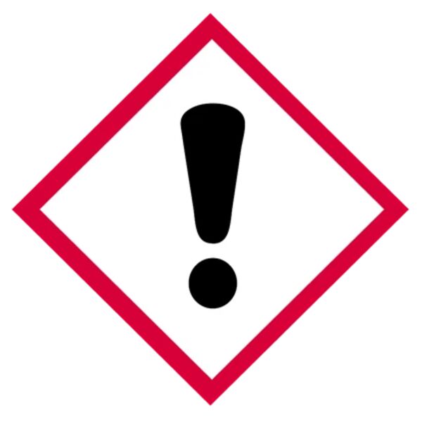 GHS Label, Exclamation Mark, Vinyl, 1" x 1", Sheet of 16 Thumbnail