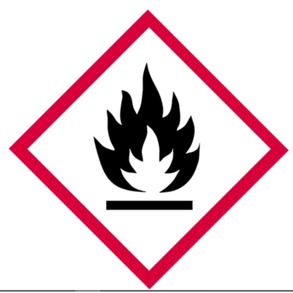 GHS Label, Flame, 5/8" x 5/8", Paper, Sheet of 39 Thumbnail