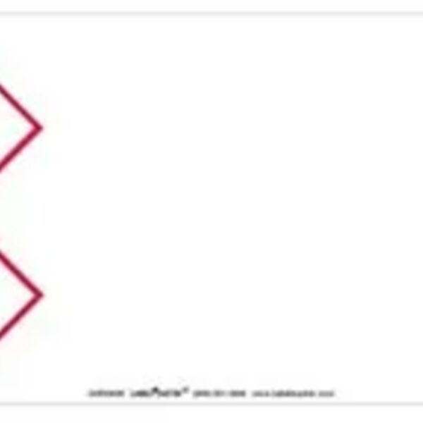 Blank Label, 4" x 3", PVC-Free Film, Two Red Diamonds Thumbnail