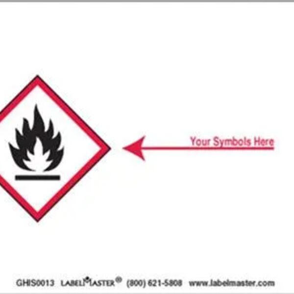 Personalized Label, 3" x 2", Paper, One Red Diamond Thumbnail