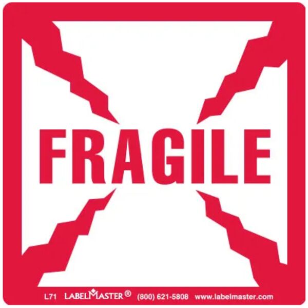 Fragile Label, Paper, 4" x 4" Thumbnail