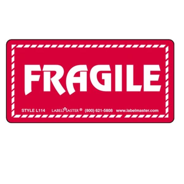 Fragile Label, Paper, 2" x 4" Thumbnail
