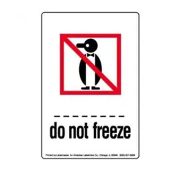 Do Not Freeze Label, 4" x 6" Thumbnail