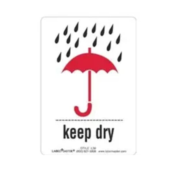 Keep Dry Label, Paper, 2 3/4" x 4" Thumbnail