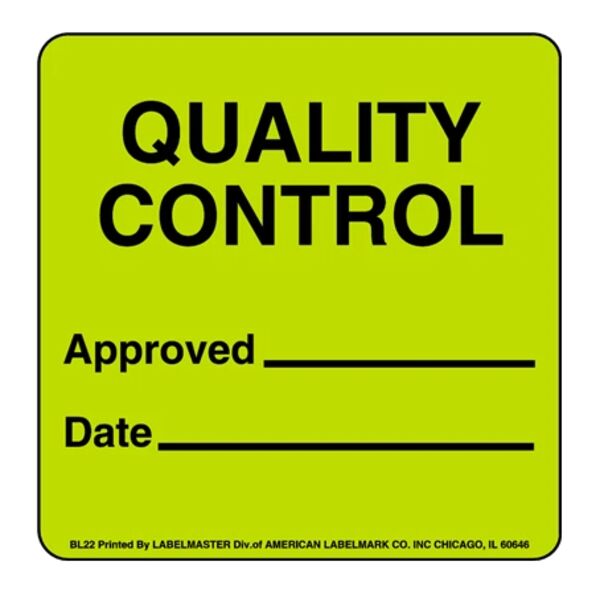Quality Control Label Thumbnail