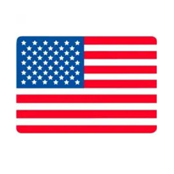 American Flag Labels, 4" x 2 1/2", PVC-Free Film Thumbnail