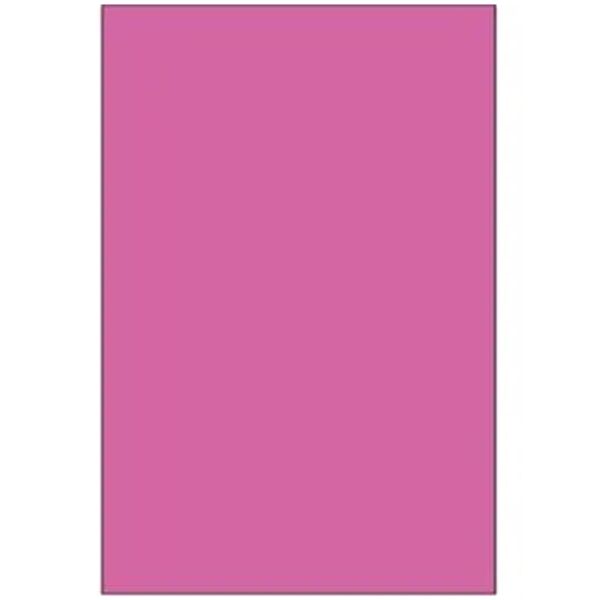 Blank 4" x 6" Rectangle Paper Label, Fluorescent Pink Thumbnail