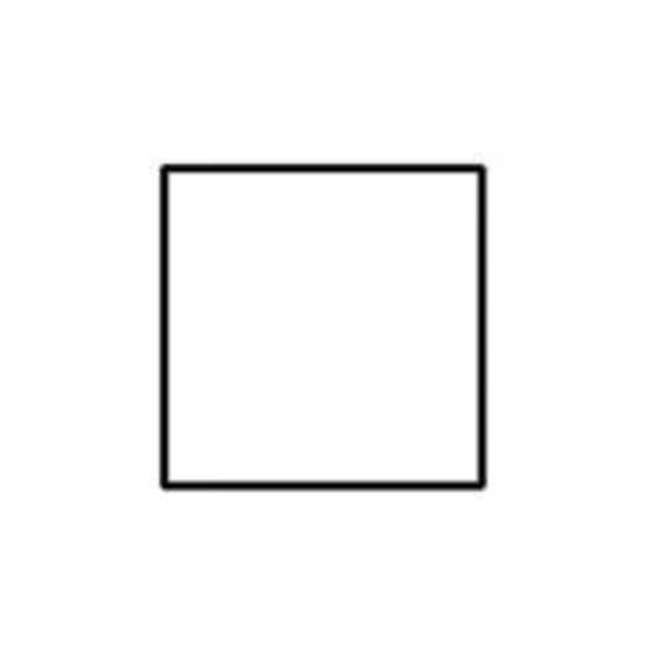 Blank 3" Square Paper Label, White Thumbnail