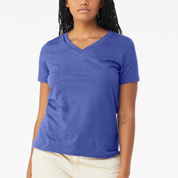 BC6405CVC - Women's Relaxed Heather CVC V Neck Tee Thumbnail