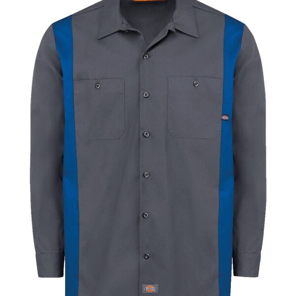 Industrial Colorblocked Long Sleeve Shirt - Tall Sizes Thumbnail