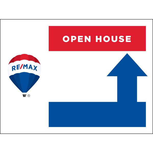 Remax 18"x24" Standard Open House Signs - Up Thumbnail