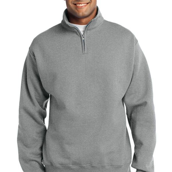 995M NuBlend ® 1/4 Zip Cadet Collar Sweatshirt Thumbnail