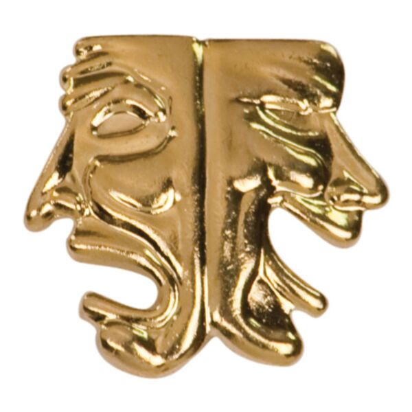 Drama Varsity Letterman Jacket Chenille Lapel Metal Pin Thumbnail