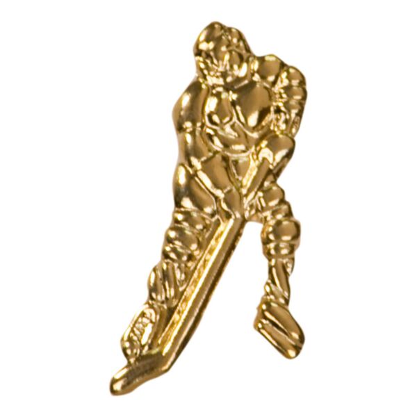 Hockey Letterman Jacket Chenille Lapel Metal Pin Thumbnail