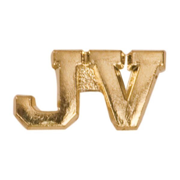 JV Varsity Letterman Jacket Chenille Lapel Metal Pin Thumbnail