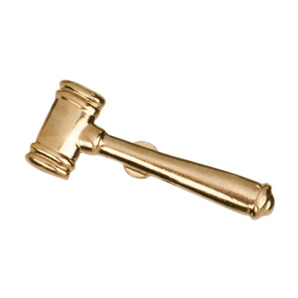 Copy of Gavel Letterman Jacket Chenille Lapel Metal Pin Thumbnail