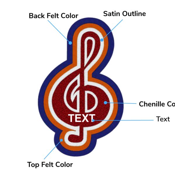 Treble Clef Patches Thumbnail
