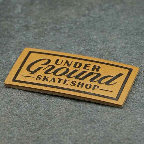 3.5" Custom Leather Patch Thumbnail