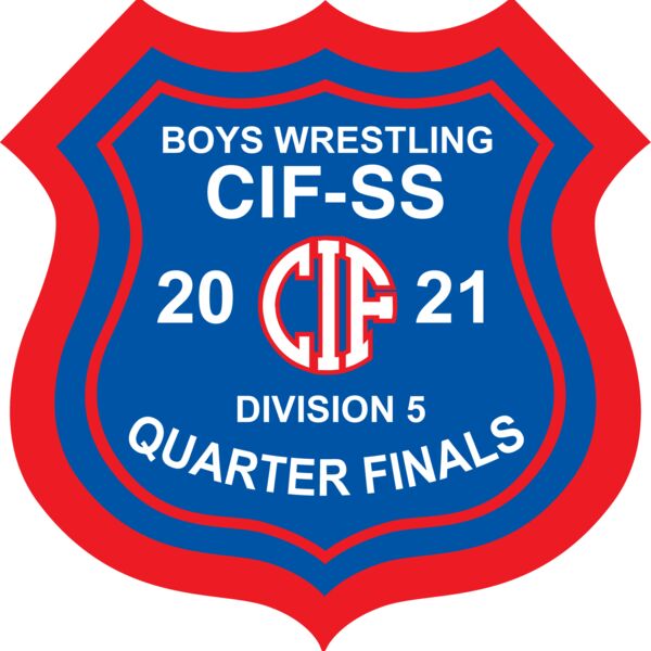 Chenille Shield Wrestling Patch D5 Quarter Finals Thumbnail
