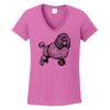 Ladies Heavy Cotton™ 100% Cotton V-Neck T-Shirt Thumbnail