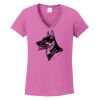 Ladies Heavy Cotton™ 100% Cotton V-Neck T-Shirt Thumbnail