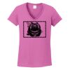 Ladies Heavy Cotton™ 100% Cotton V-Neck T-Shirt Thumbnail