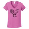Ladies Heavy Cotton™ 100% Cotton V-Neck T-Shirt Thumbnail