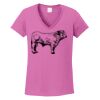 Ladies Heavy Cotton™ 100% Cotton V-Neck T-Shirt Thumbnail