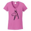 Ladies Heavy Cotton™ 100% Cotton V-Neck T-Shirt Thumbnail