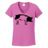 Ladies Heavy Cotton™ 100% Cotton V-Neck T-Shirt Thumbnail