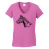 Ladies Heavy Cotton™ 100% Cotton V-Neck T-Shirt Thumbnail