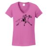 Ladies Heavy Cotton™ 100% Cotton V-Neck T-Shirt Thumbnail