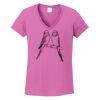 Ladies Heavy Cotton™ 100% Cotton V-Neck T-Shirt Thumbnail