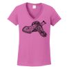 Ladies Heavy Cotton™ 100% Cotton V-Neck T-Shirt Thumbnail