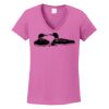 Ladies Heavy Cotton™ 100% Cotton V-Neck T-Shirt Thumbnail