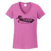 Ladies Heavy Cotton™ 100% Cotton V-Neck T-Shirt Thumbnail
